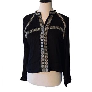 Honey Punch Women’s Black/White Top size M